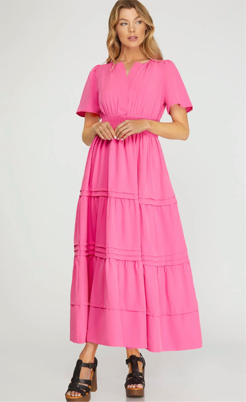 The Roxy Dress In Pink