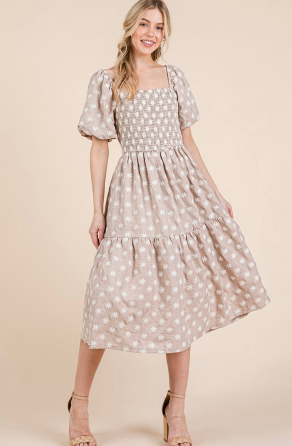 Rebeca Taupe Dress