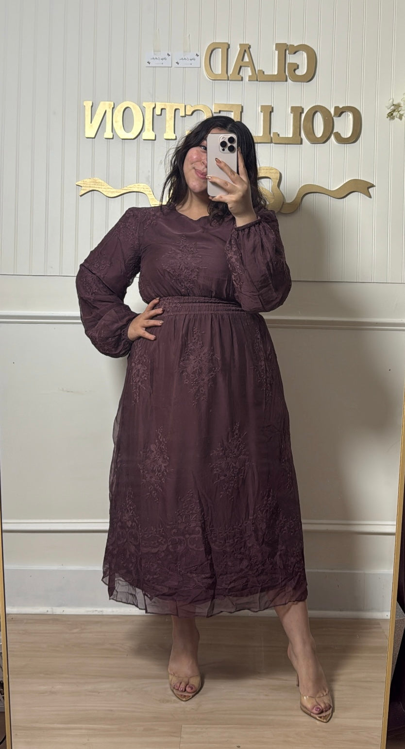 Yanira Plum Dress