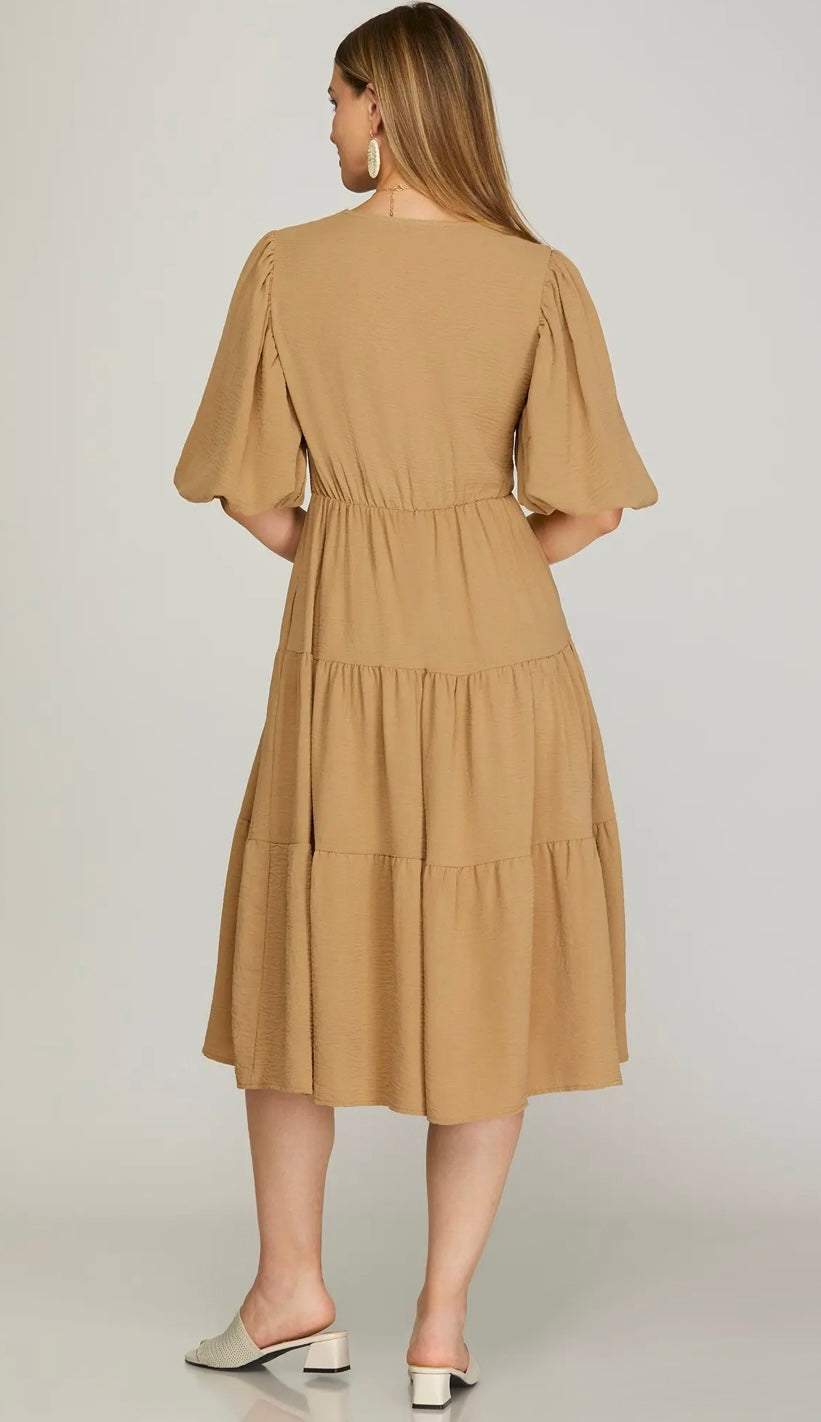 The Alondra Dress In Taupe