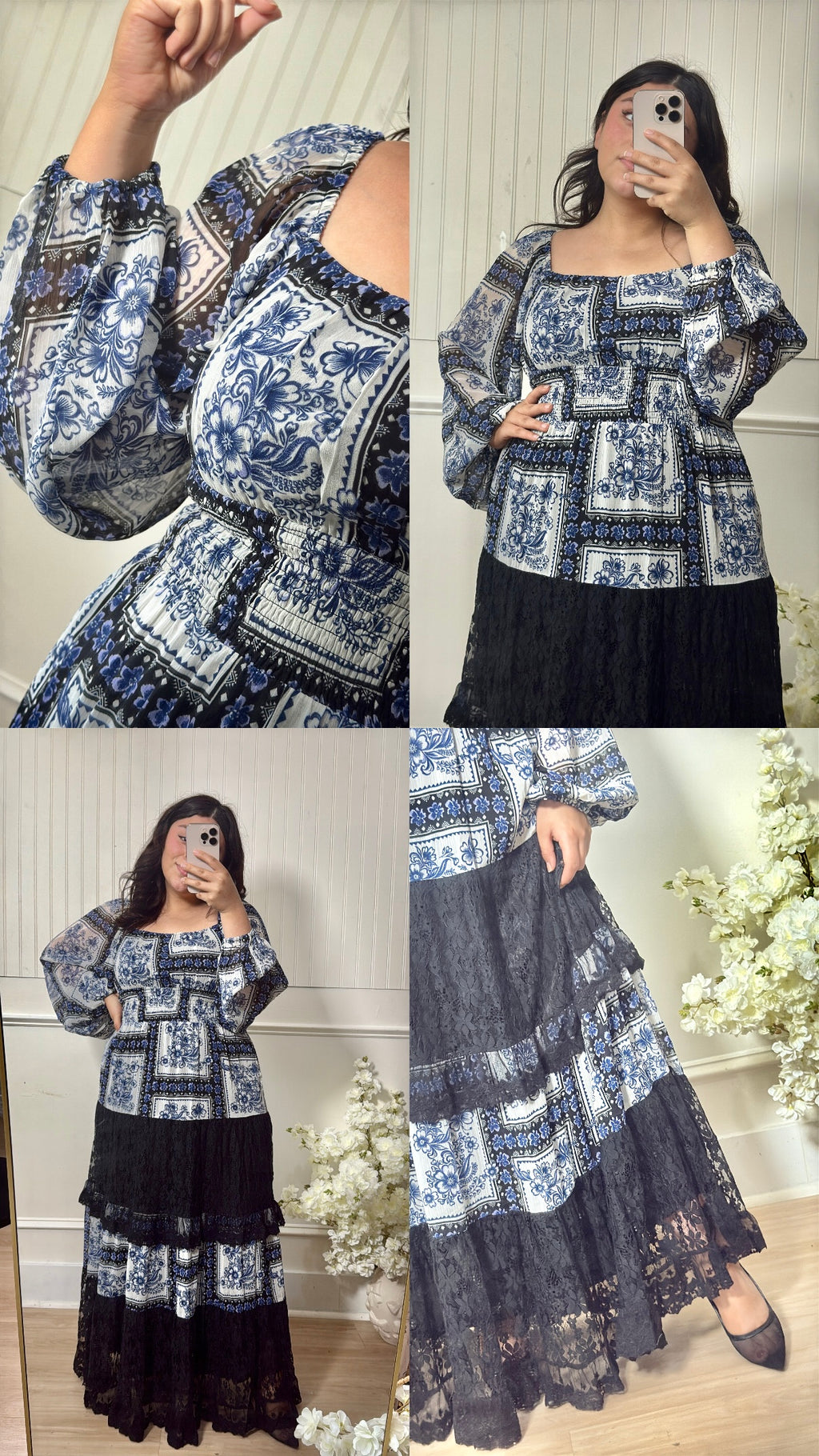 Boho Blue Dress