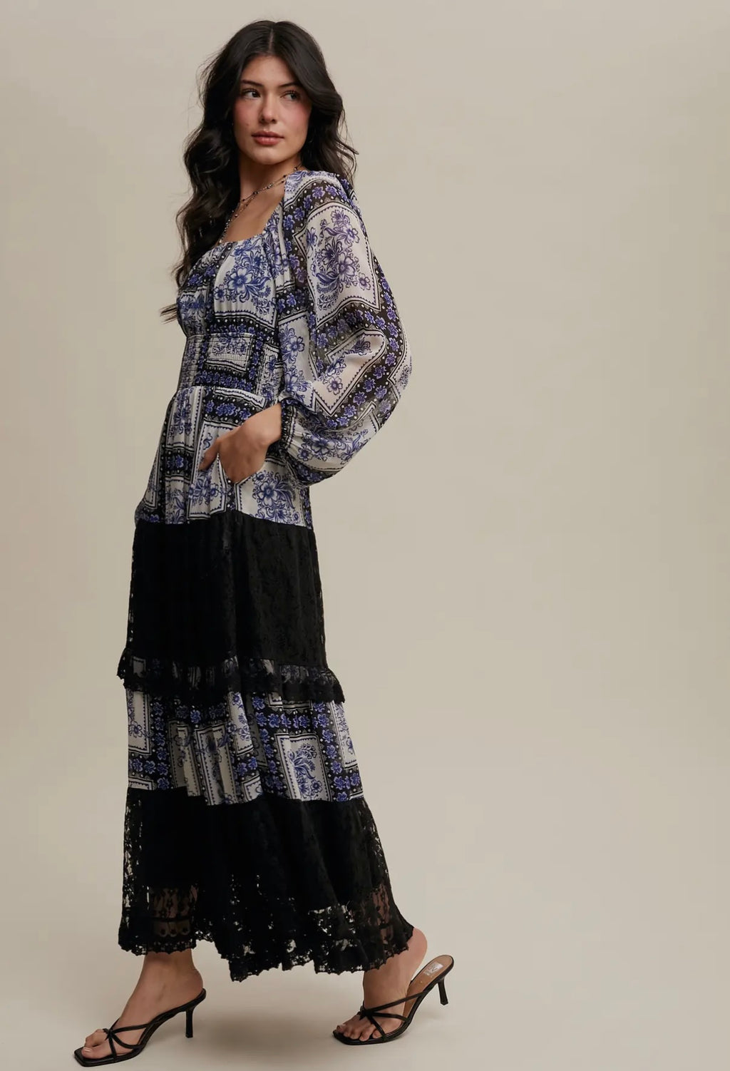 Boho Blue Dress
