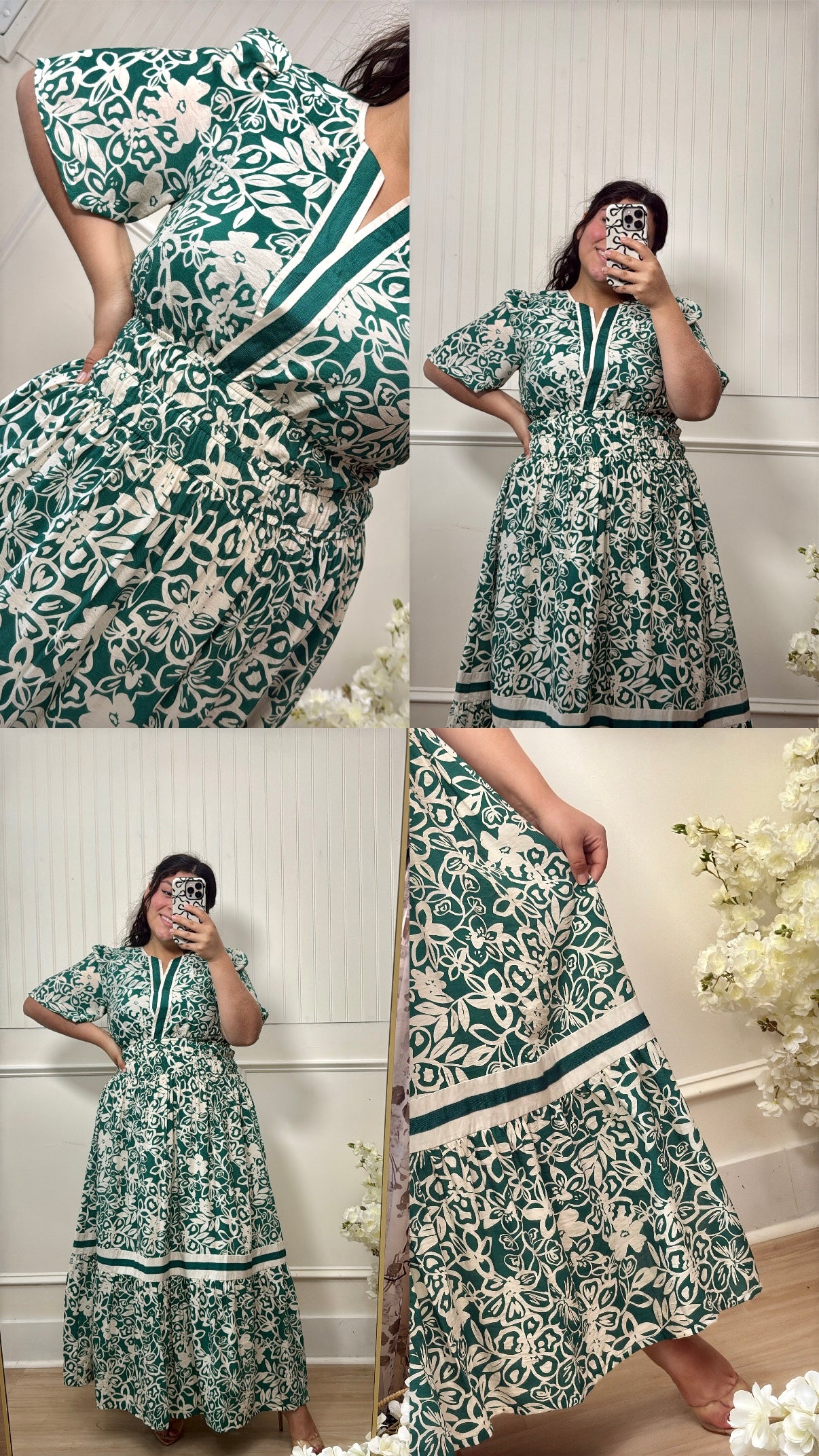 The Patrica Dress In Green