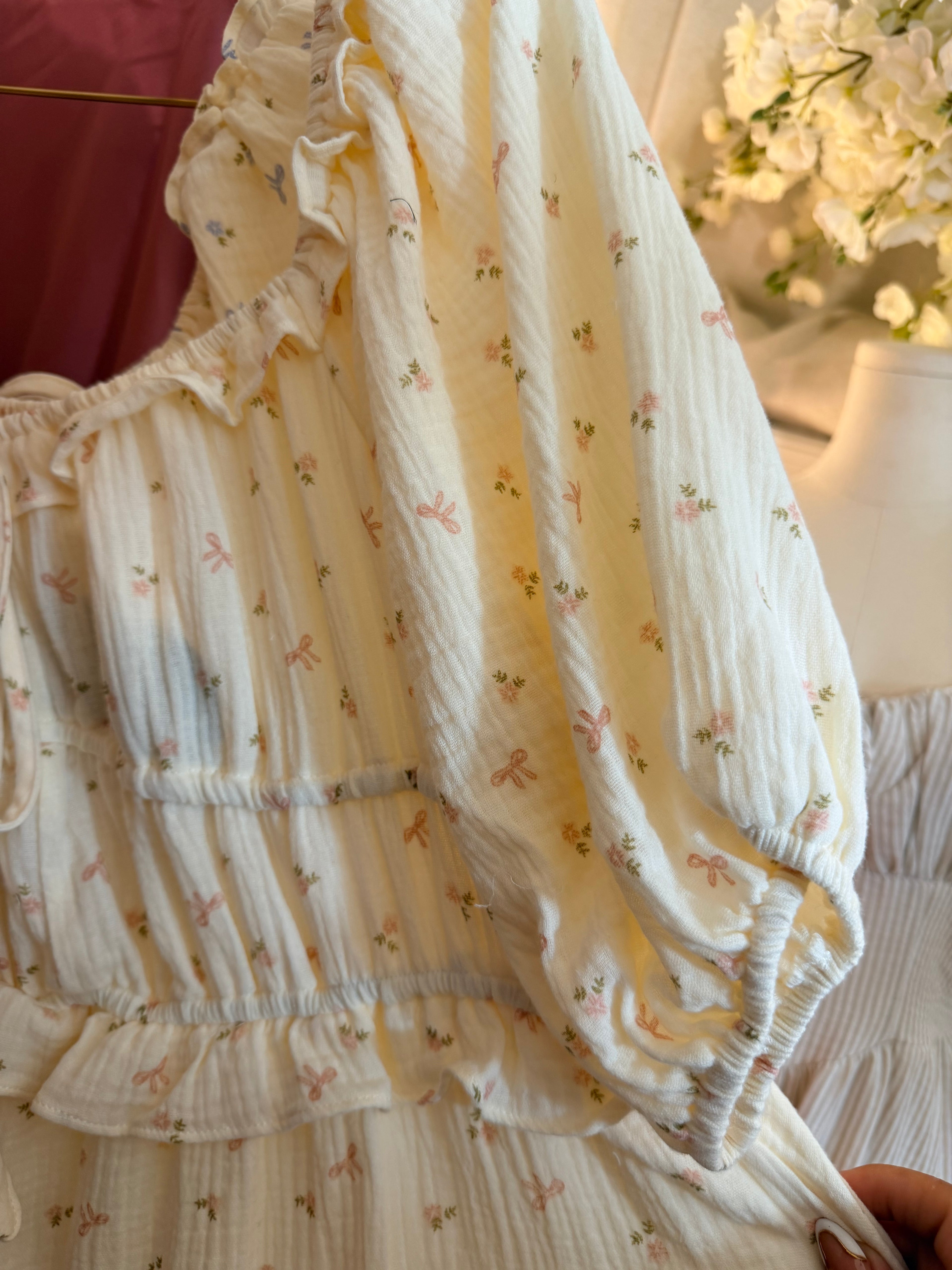 The Nina Dress Pink Bows