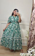 The Patrica Dress In Green