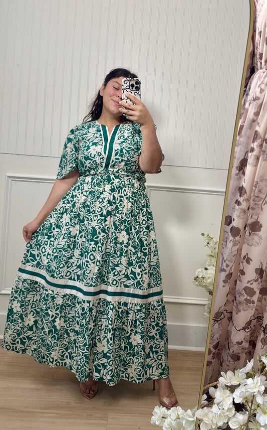 The Patrica Dress In Green