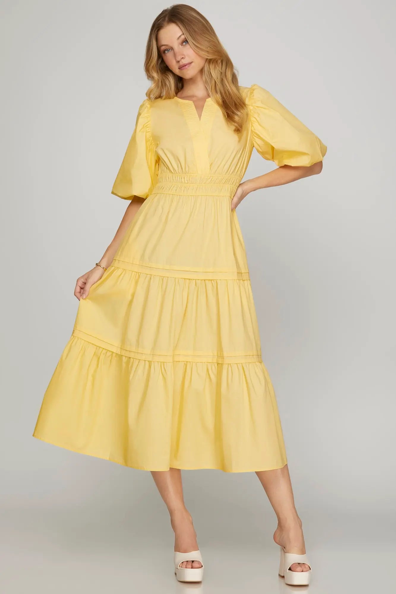 Loren Dress In Yellow