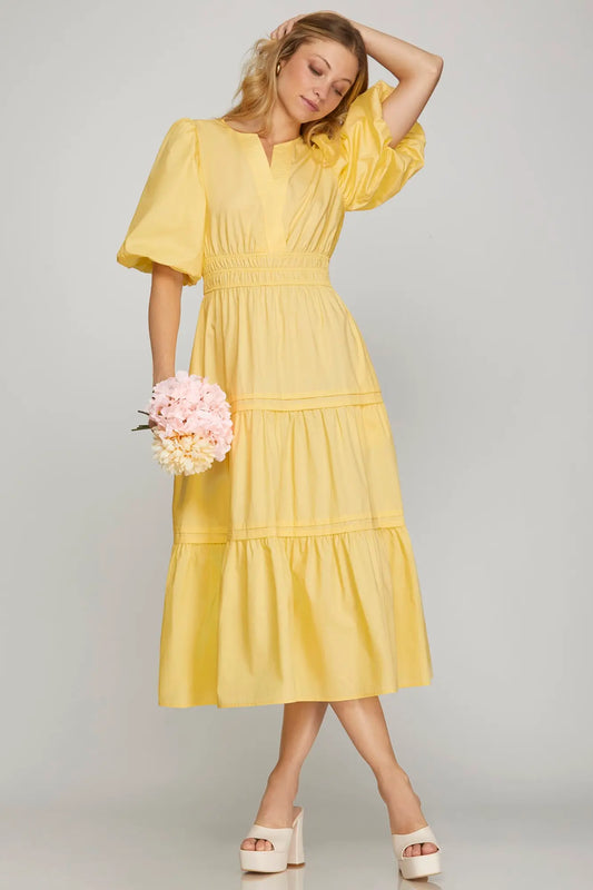 Loren Dress In Yellow