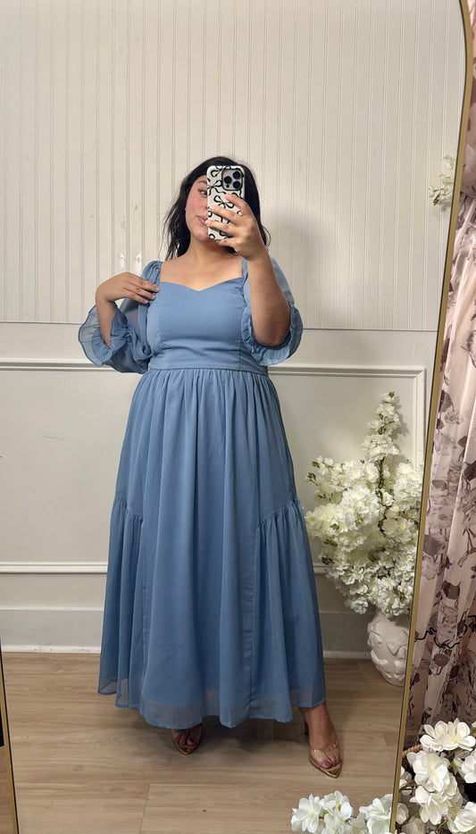 Dusty Blue Dress