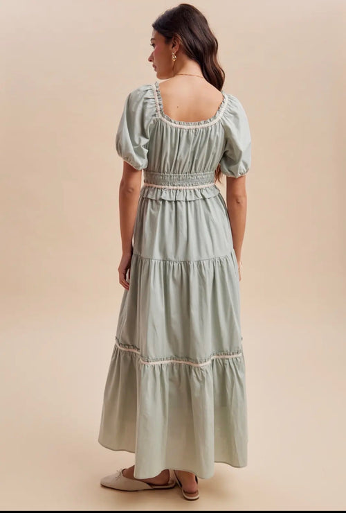 Belen Dress in Sage
