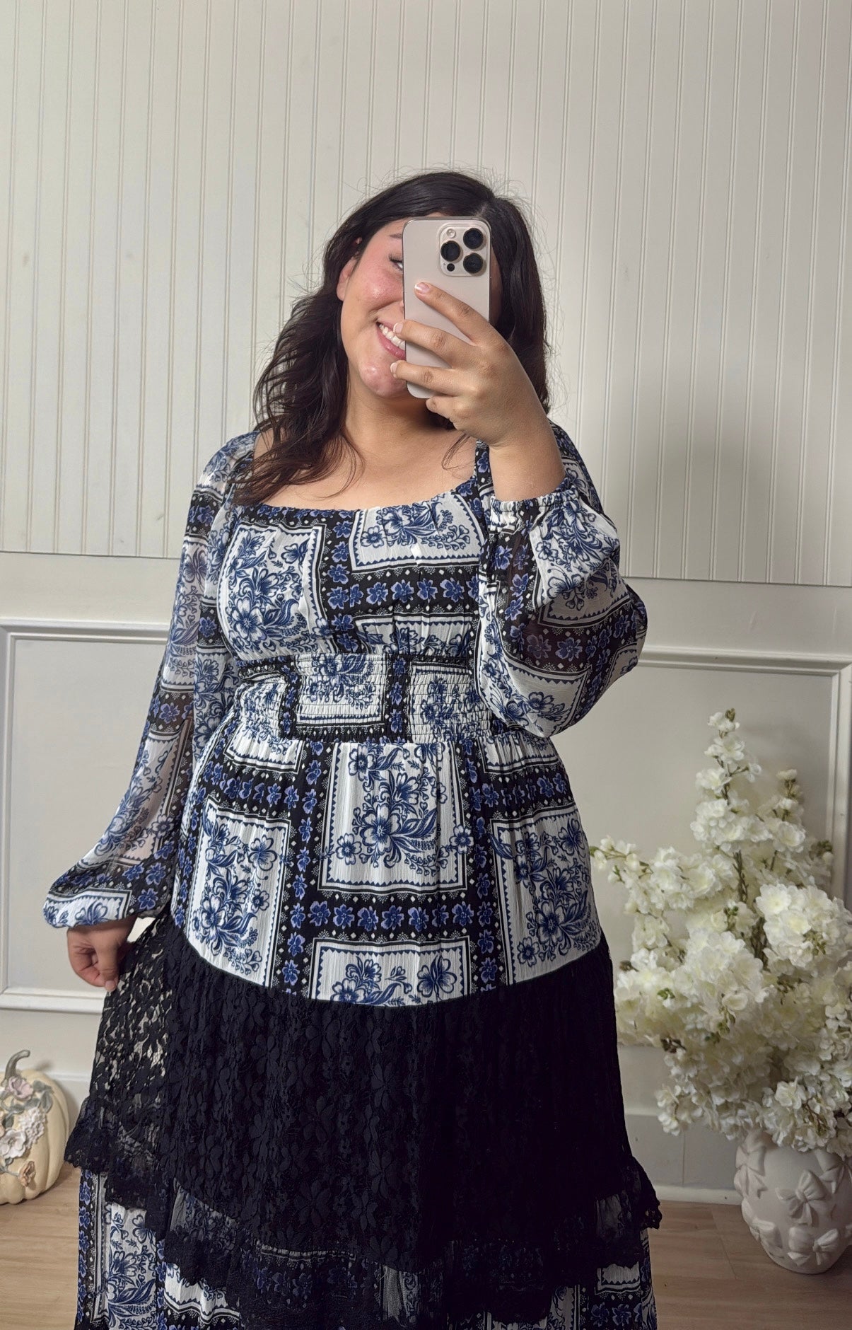 Boho Blue Dress