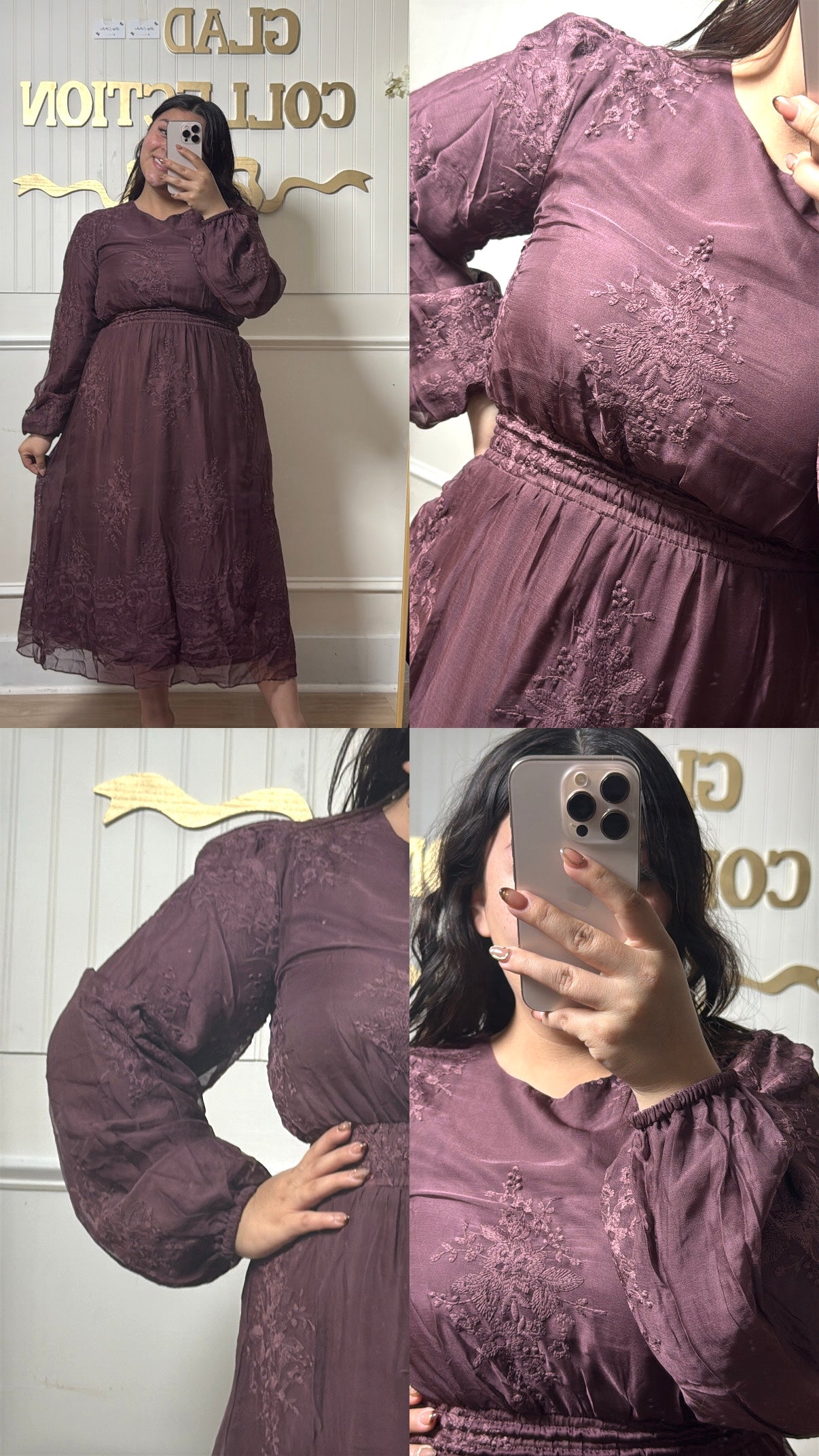 Yanira Plum Dress