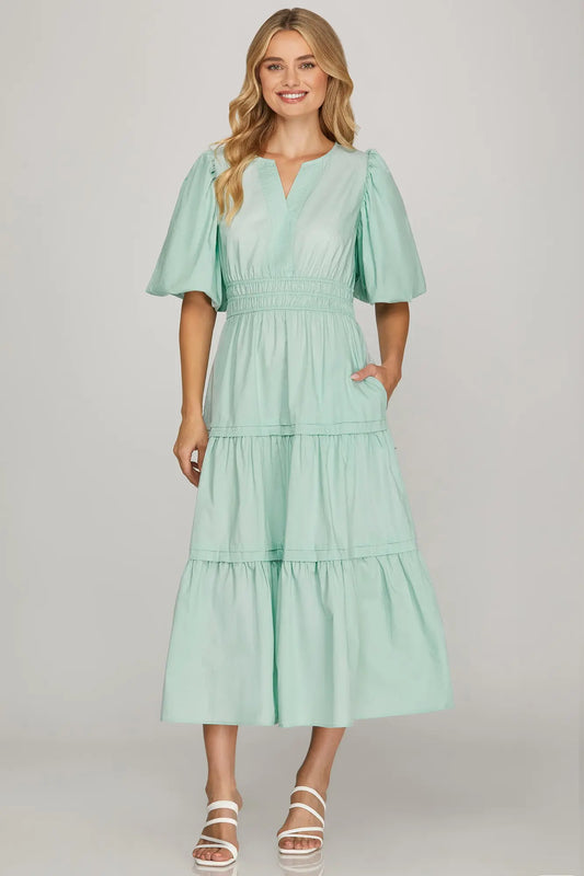 Loren Dress In Mint