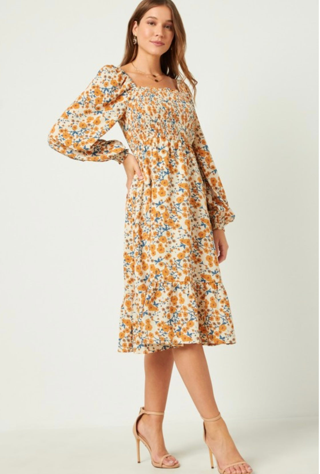 Roselin Taupe Dress