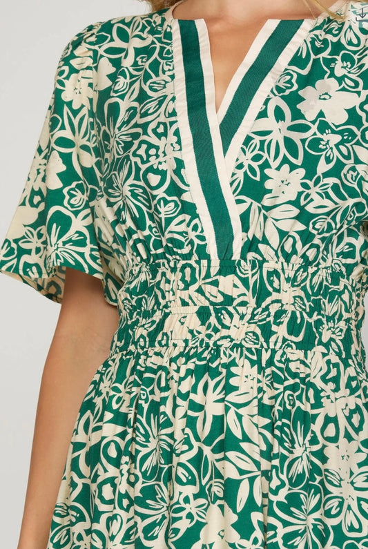 The Patrica Dress In Green